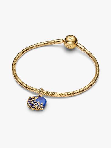 Charm colgante de constelación azul celestial