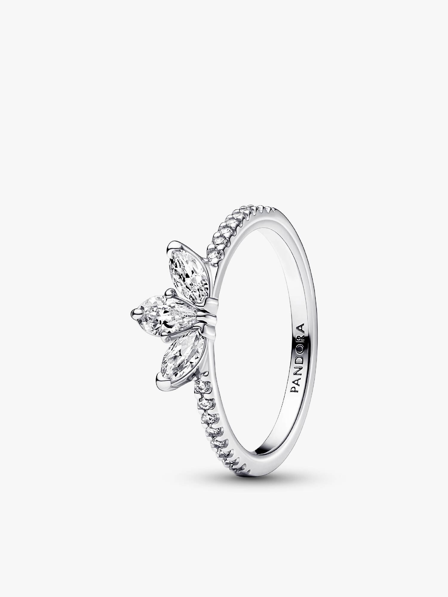 Anillo Racimo herbario reluciente Pandora Plata Esterlina