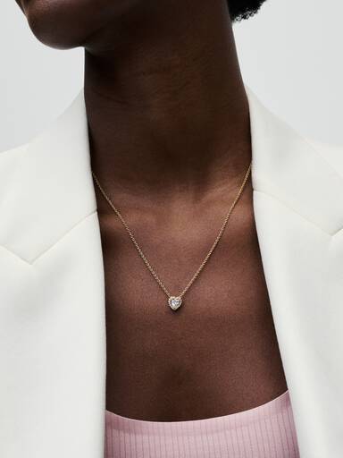 Collar Corazón Brillante