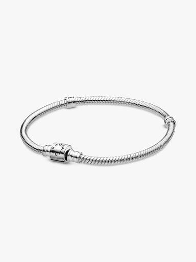 Brazalete cadena de serpiente con broche de barril