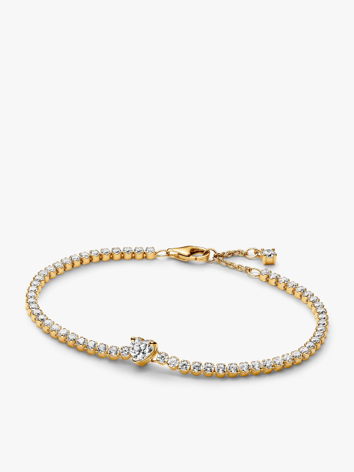 Brazalete Tenis Corazón Brillante