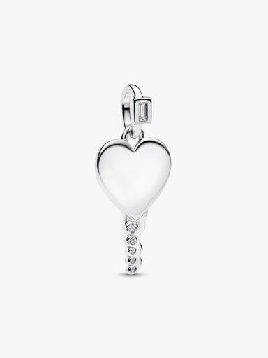 Colgante llave de Corazón Grabable