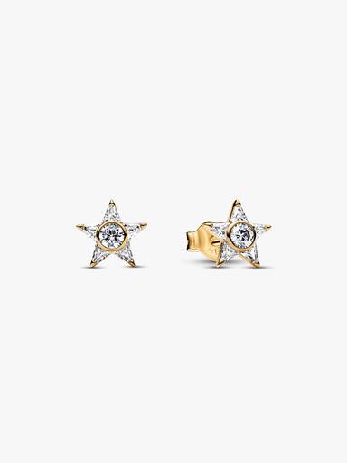 Aros de Botón Estrella Brillante