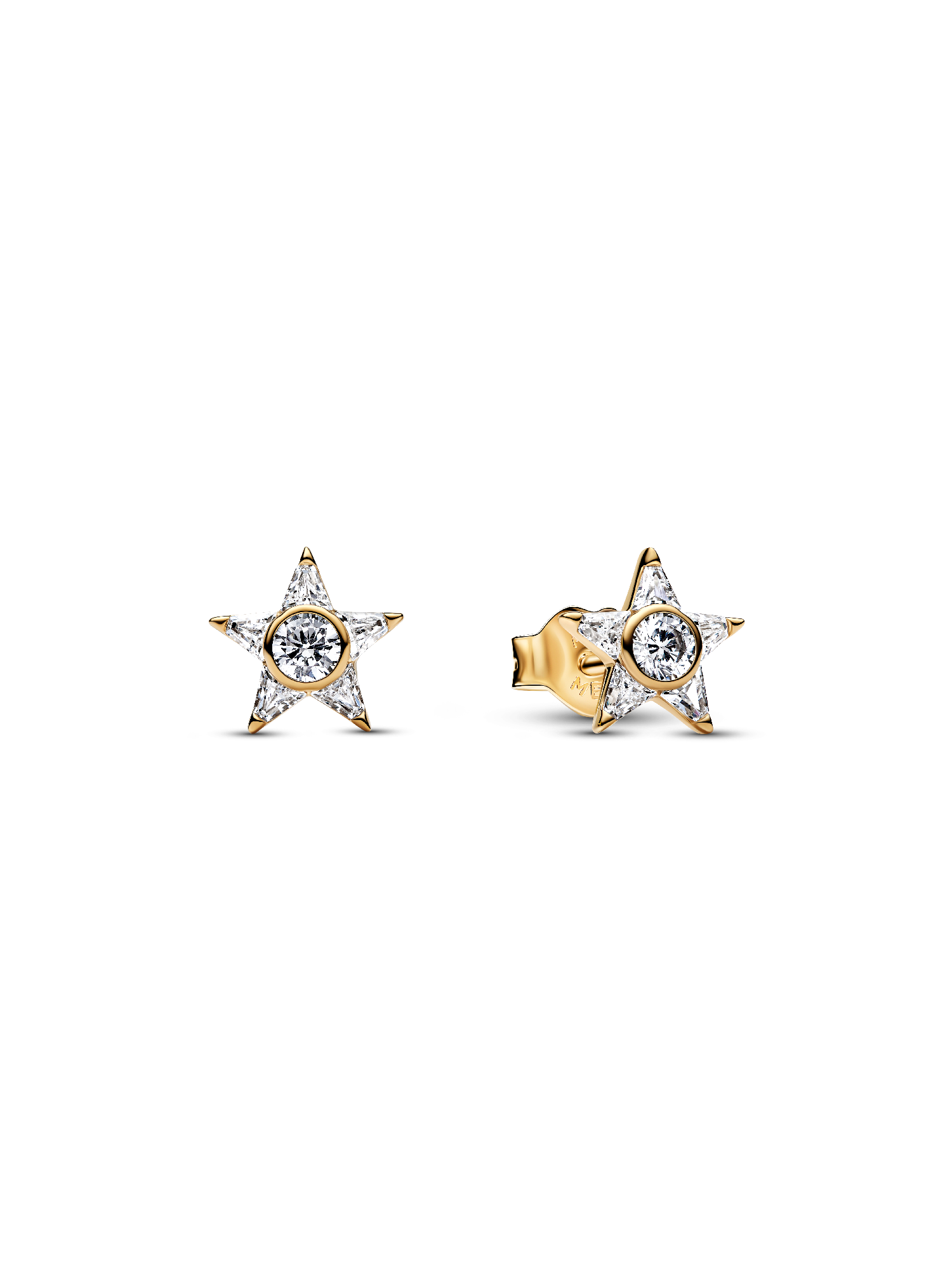 Aros de Botón Estrella Brillante 