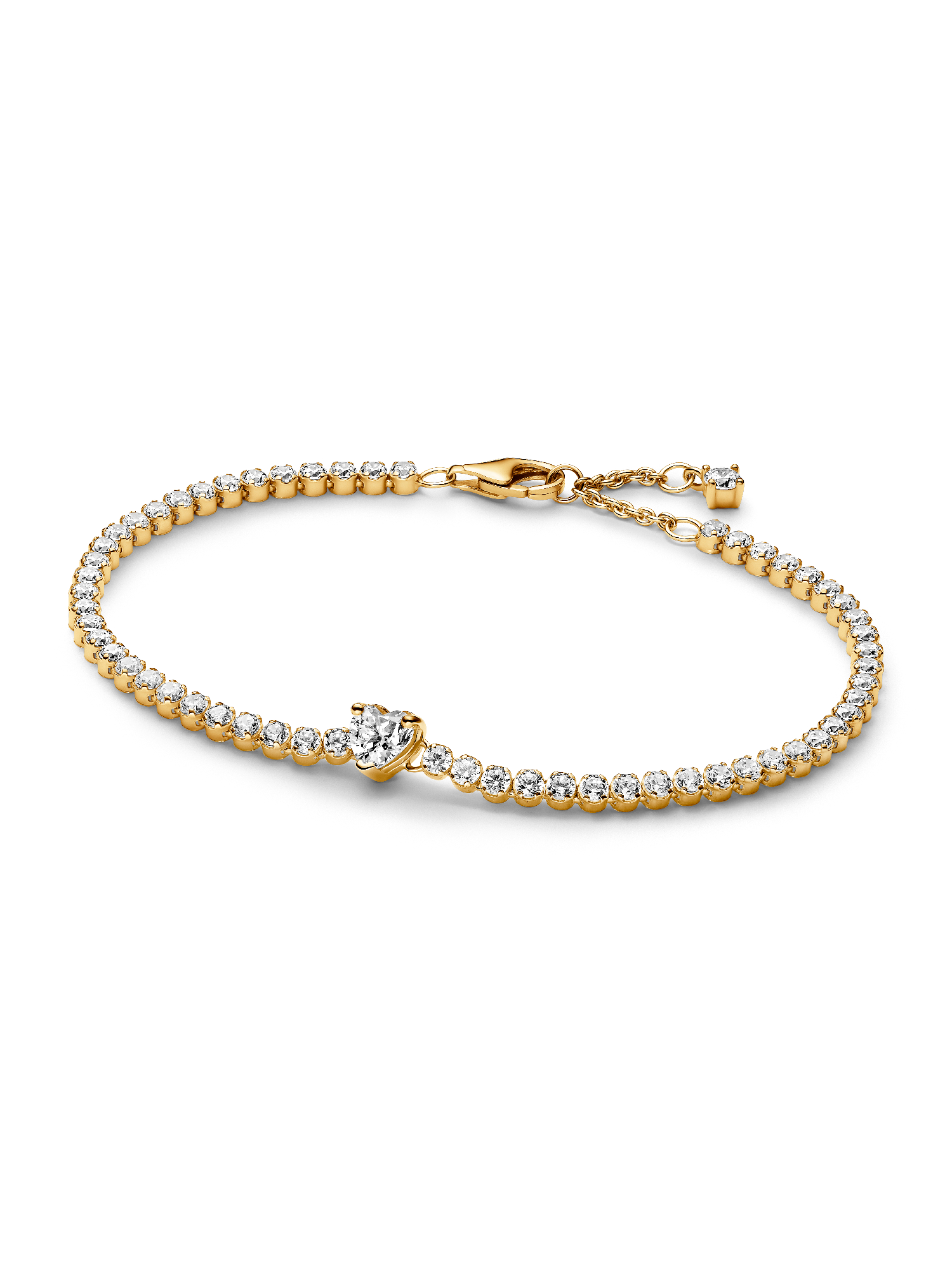 Brazalete Tenis Corazón Brillante