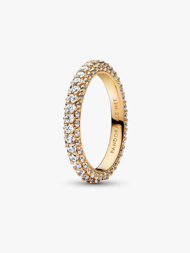 Anillo Fila en Pavé