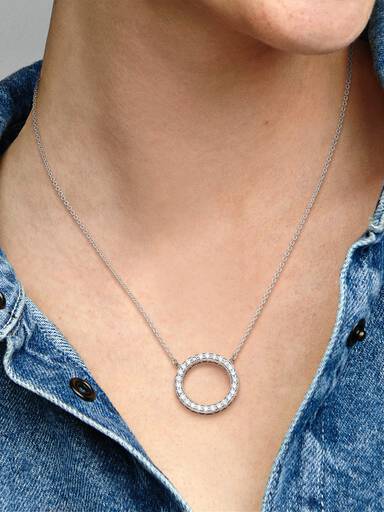 Collar Círculo con brillo 45 cm