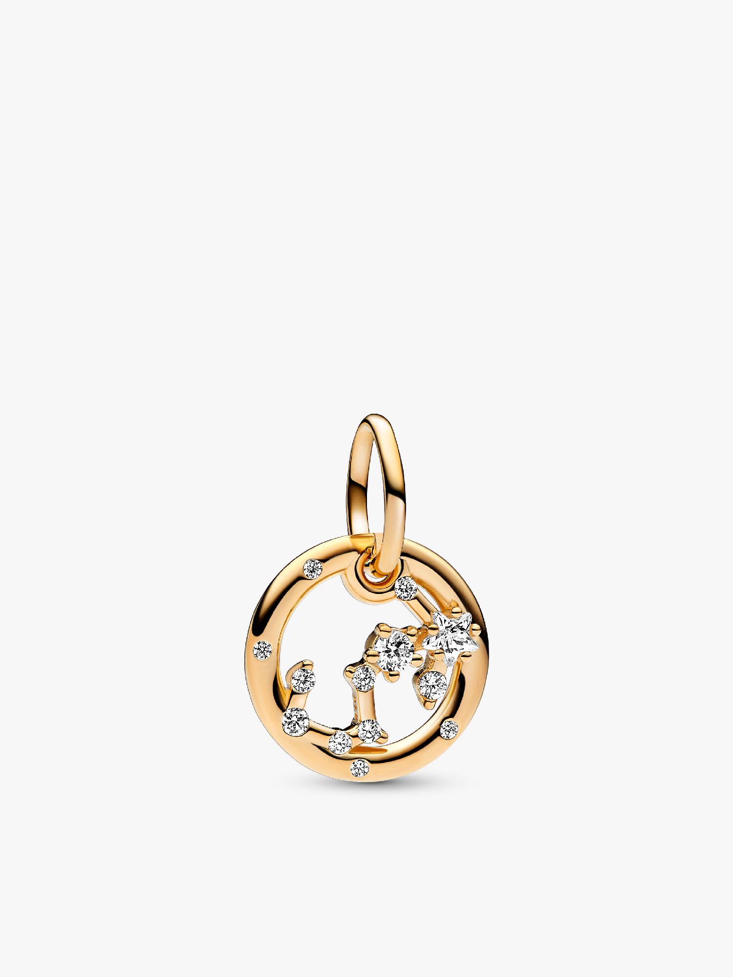 Charm Colgante Zodiaco Escorpio Recubrimiento en Oro de 14k Talla única