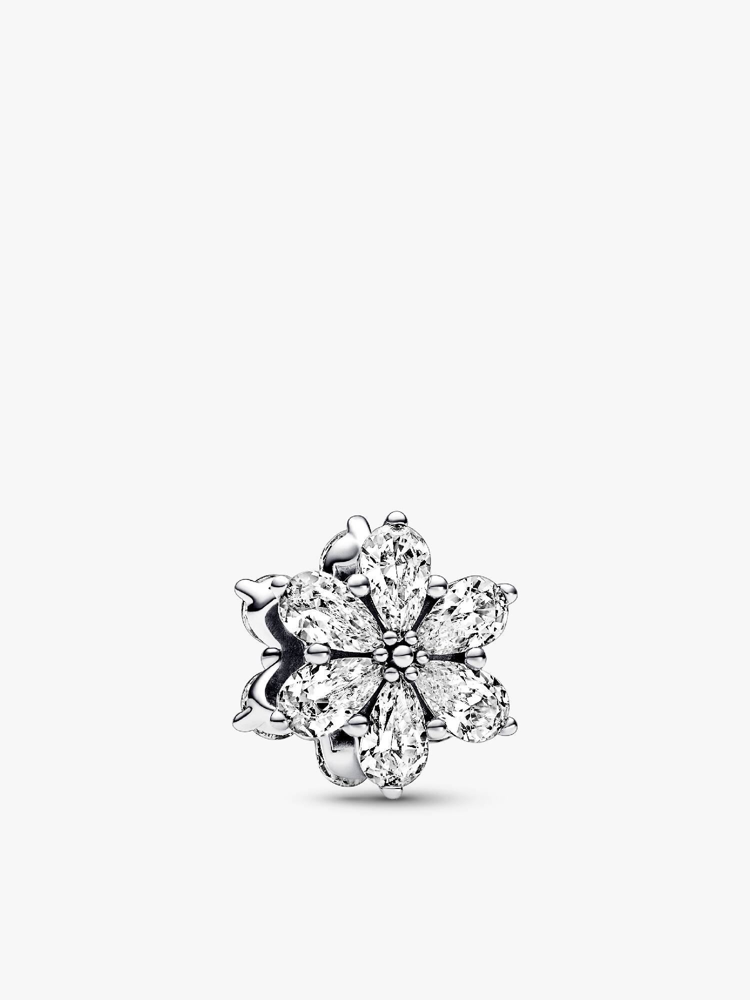 Charm Racimo herbario reluciente Pandora Plata Esterlina