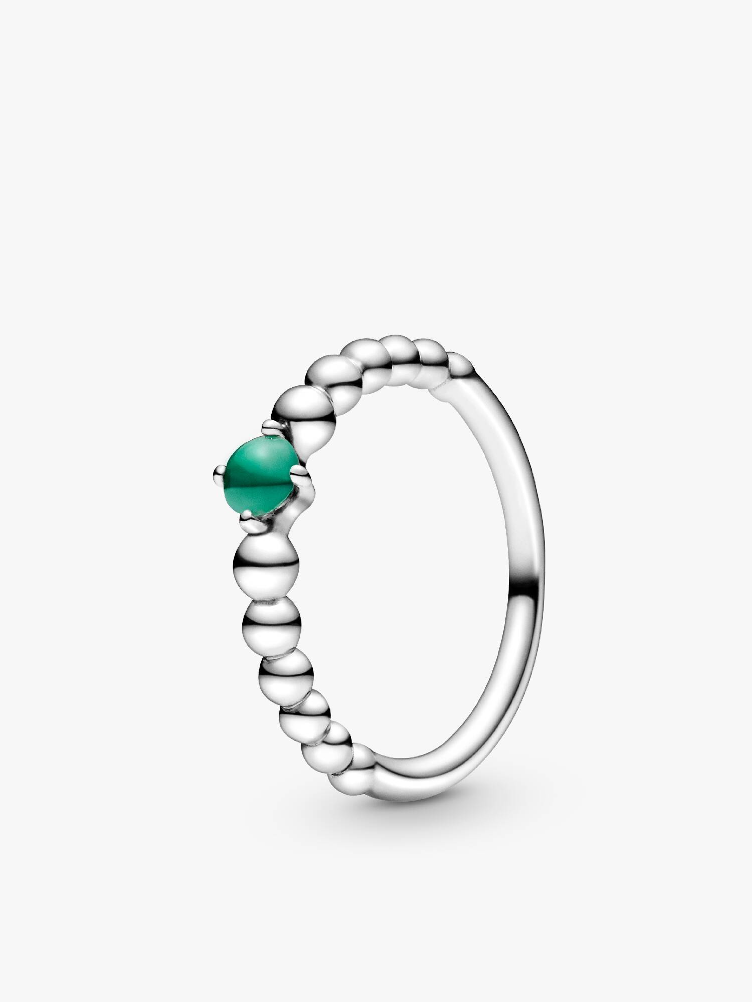 May Birthstone Beaded Ring