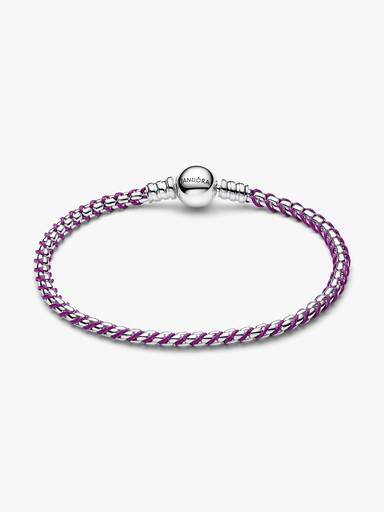 Brazalete de Cadena de Cordón Púrpura