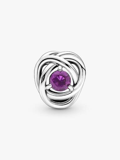 Charm Círculo Eternidad Morado Talla única