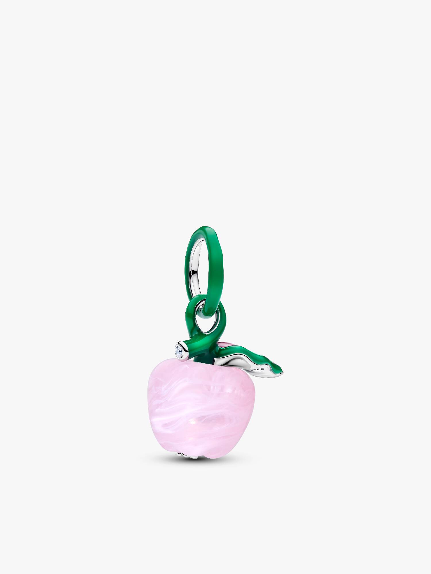Charm de manzana rosa Murano