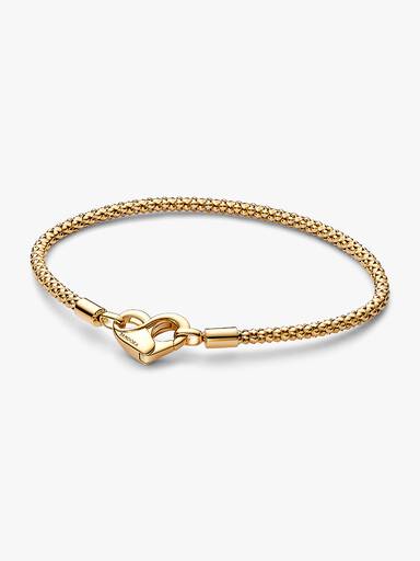 Pulsera Cadena con Tachuelas Pandora Moments Bañado en Oro de 14k
