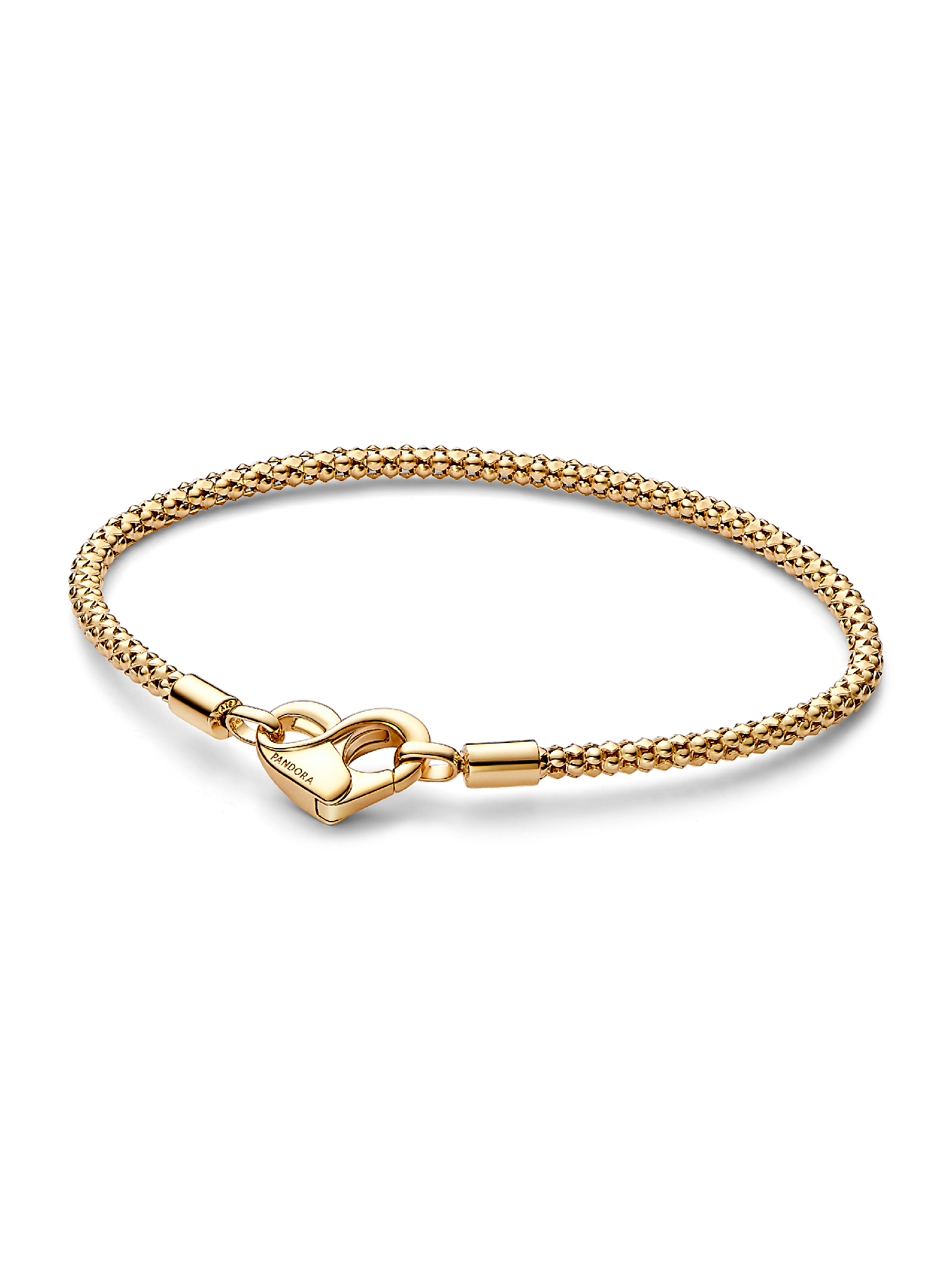 Pulsera Cadena con Tachuelas Pandora Moments Bañado en Oro de 14k