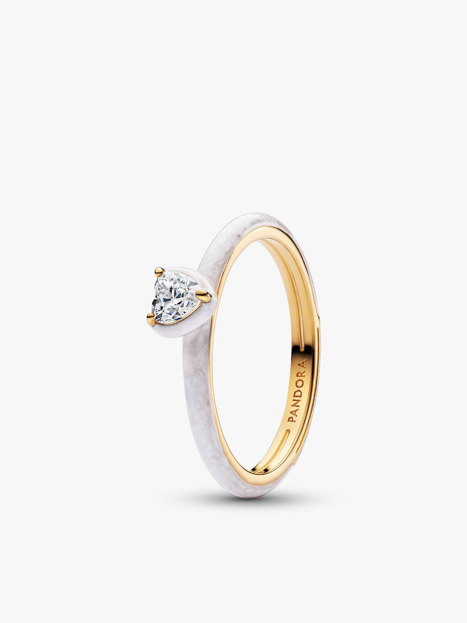 Anillo Corazón Chakra Blanco