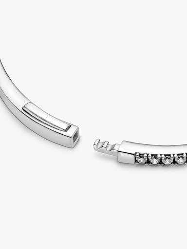 Brazalete rígido Hueso de los deseos deslumbrante