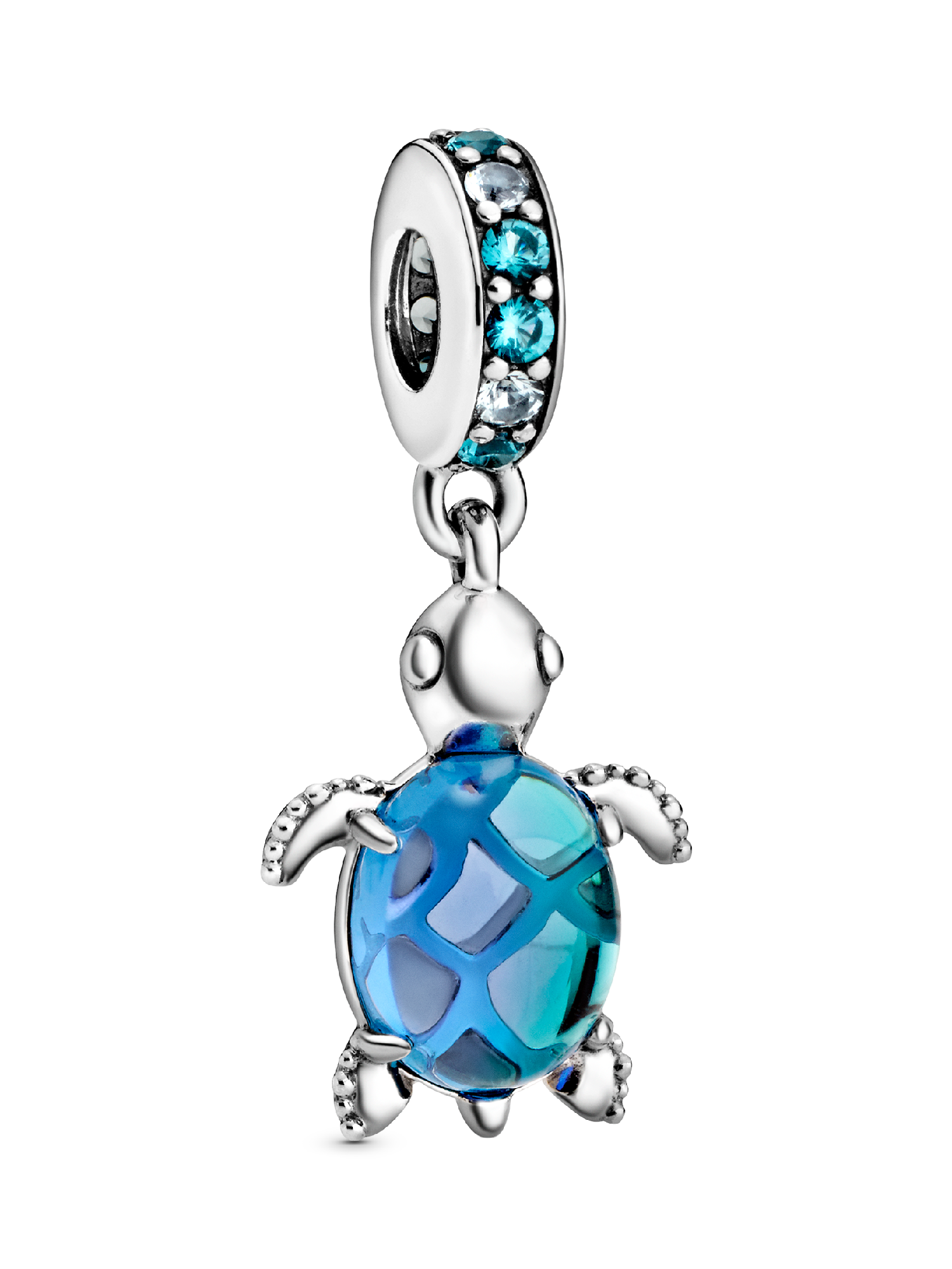 Charm Colgante Tortuga De Mar De Cristal Murano
