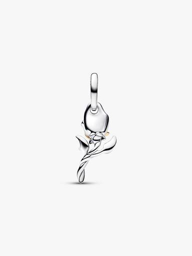 Charm colgante de <u>Disney Belle Rosa encantada</u> con diamante de laboratorio