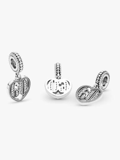 Charm Colgante Celebración De 60 Años Talla única