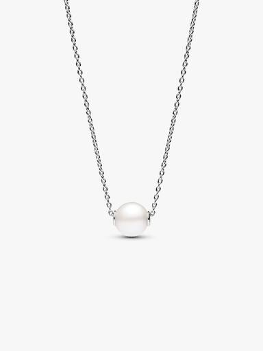 Collar Perla Cultivada de Agua Dulce Tratada Plata