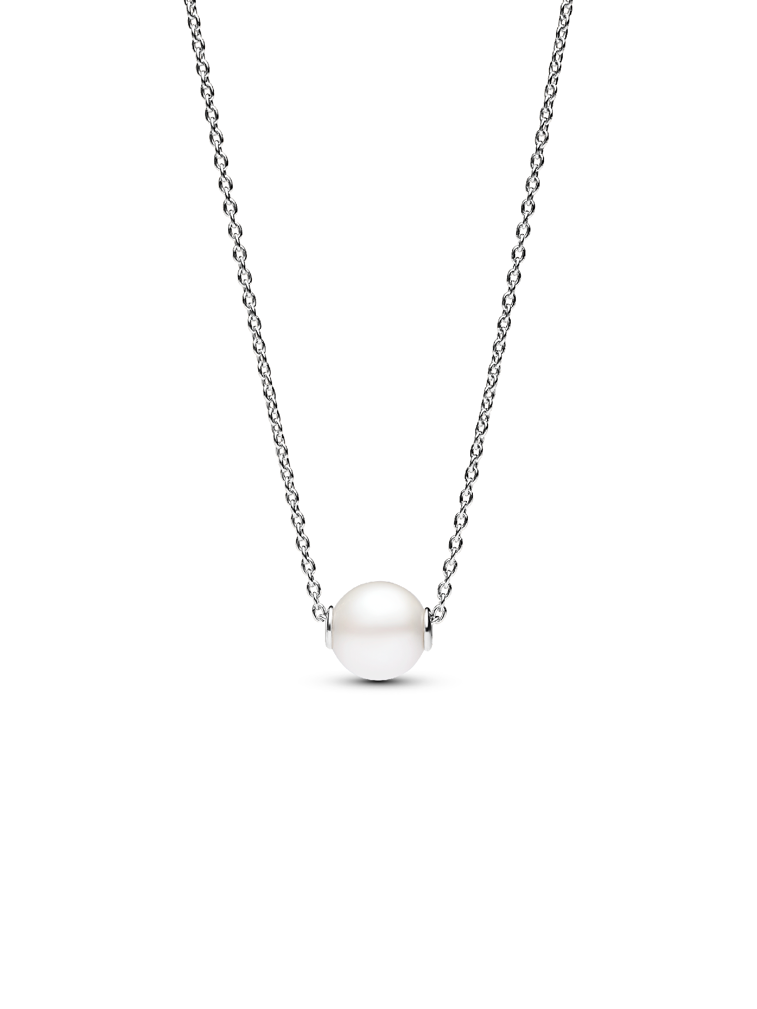 Collar Perla Cultivada de Agua Dulce Tratada Plata