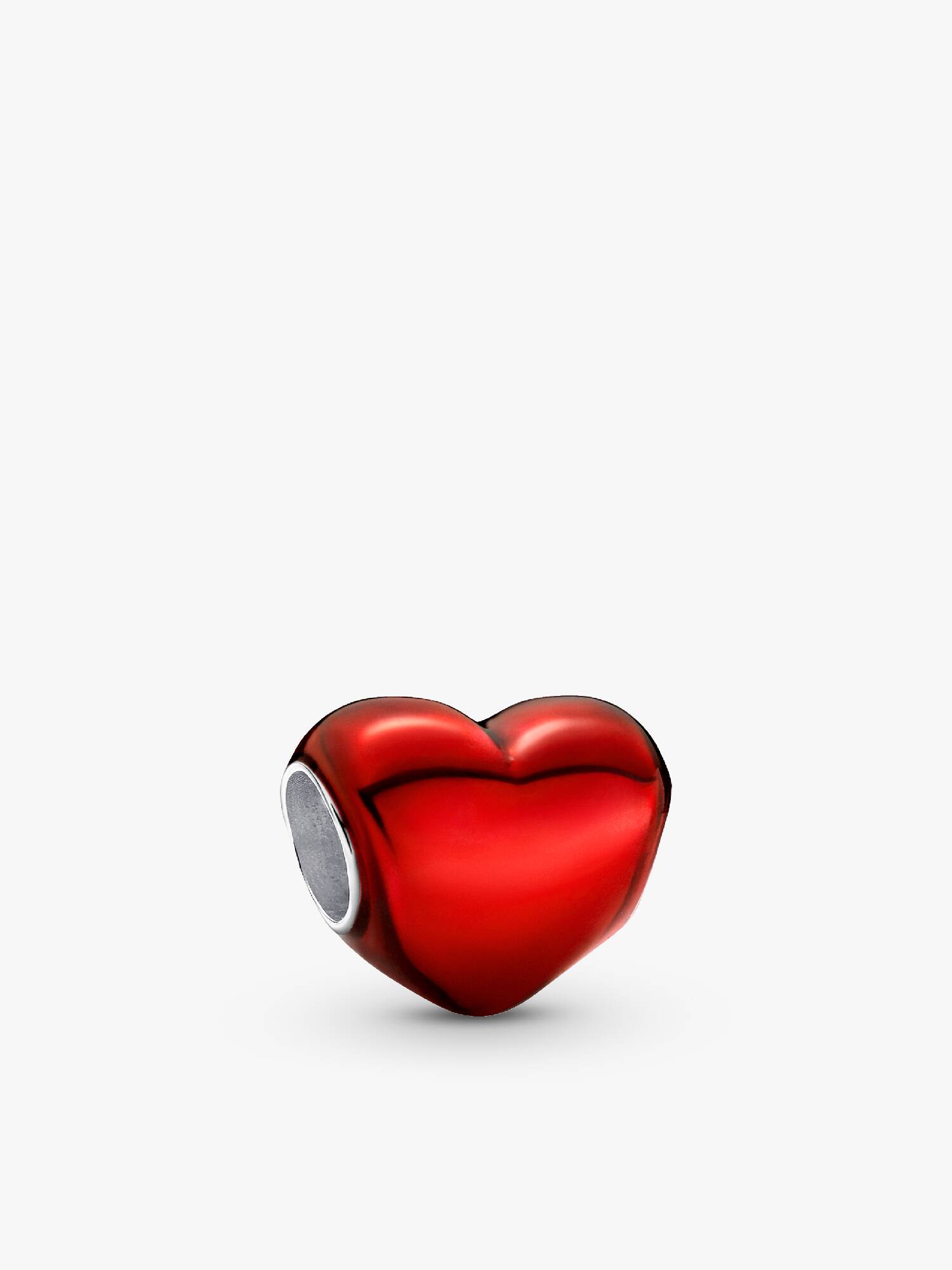 Charm Corazón Rojo Metálico