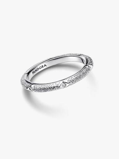 Anillo Pandora ME Textura y Gemas Plateado 52