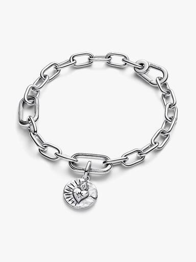 Charm Medallón Corazón y Rayos