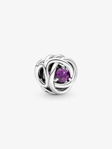 Charm Círculo Eternidad Morado Talla única