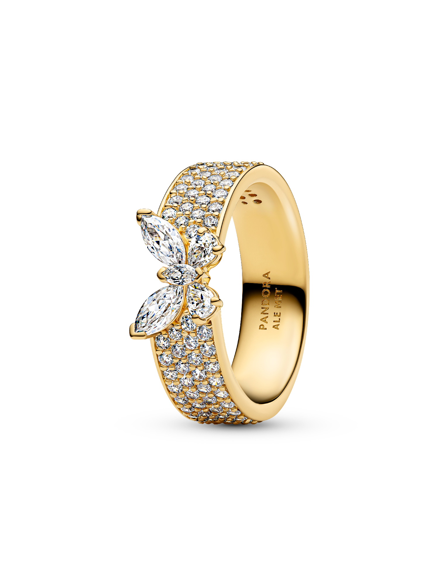 Anillo Brillante Mariposa audaz