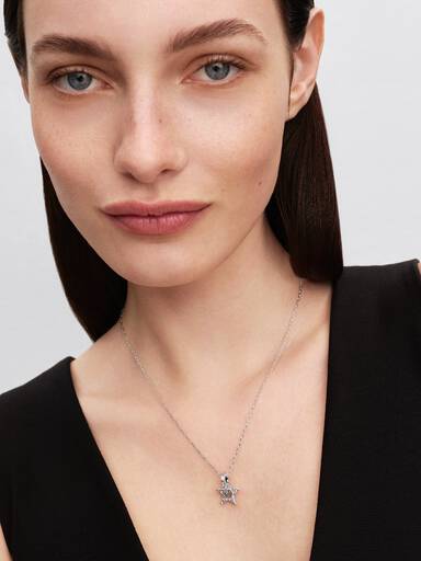 Collar con pendiente Stella brillante calada