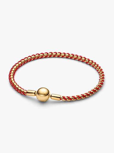 Brazalete de cordón Cadena de Serpiente roja