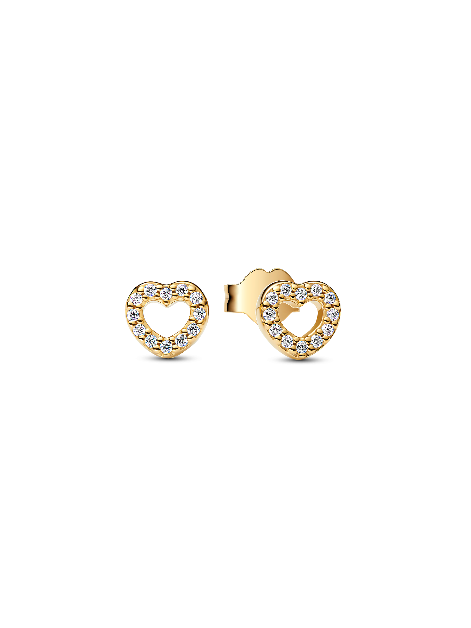 Aros de botón corazón abierto
