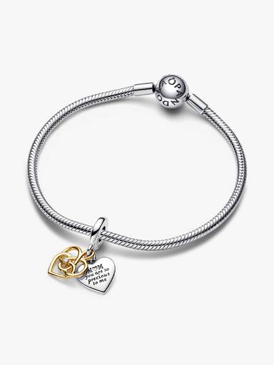 Charm Colgante Doble Grabable Mama con un Diamante Sintético Creado en Laboratorio Talla única