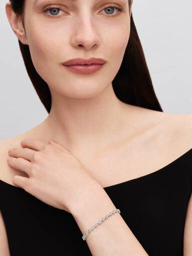 Pulsera de tenis triángulo brillante