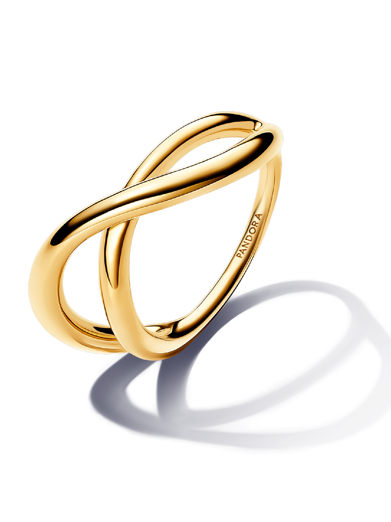 Anillo Infinito Forma Orgánica Oro