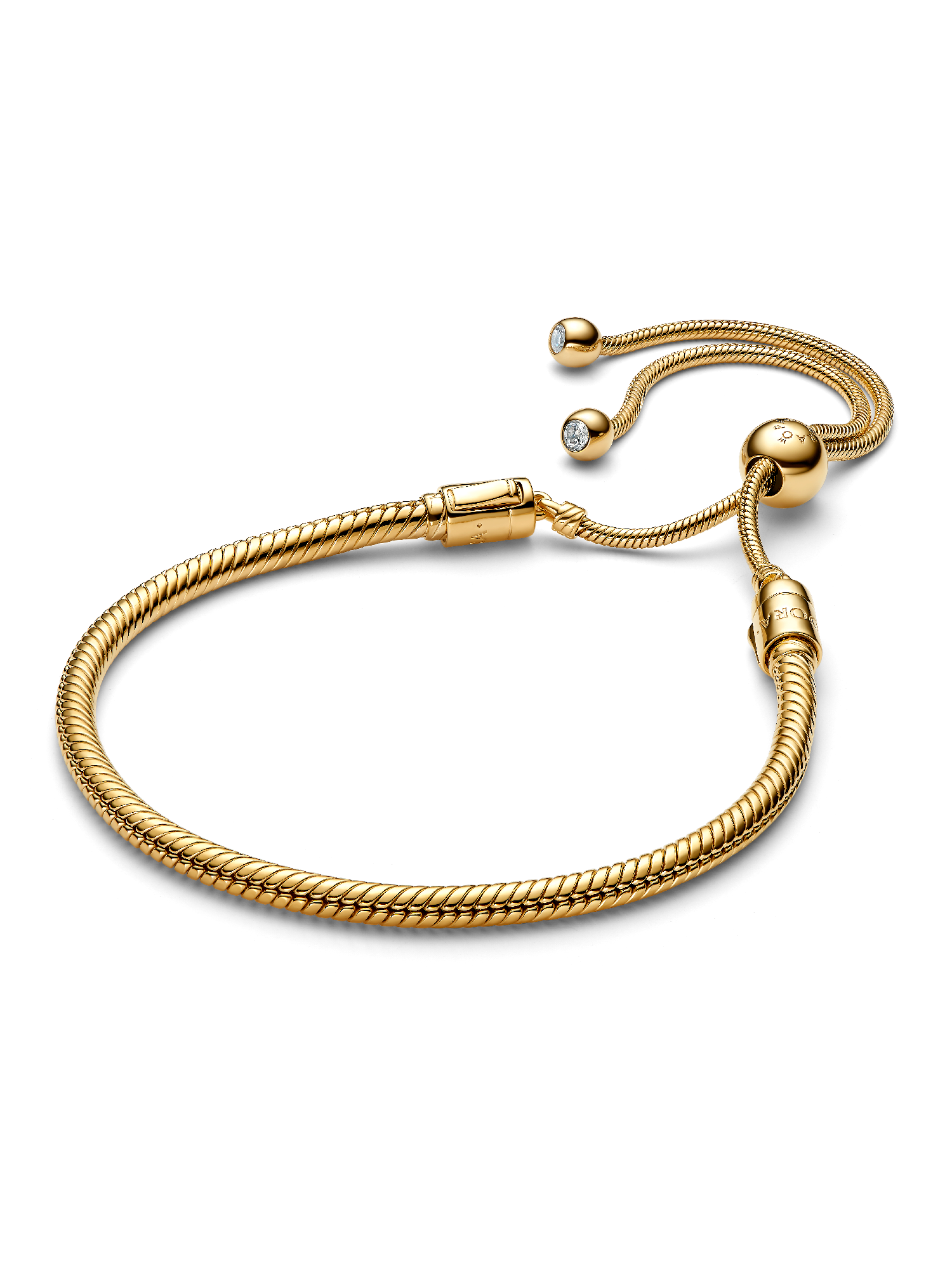 Brazalete Pandora Moments Cadena de Serpiente con cierre Deslizante