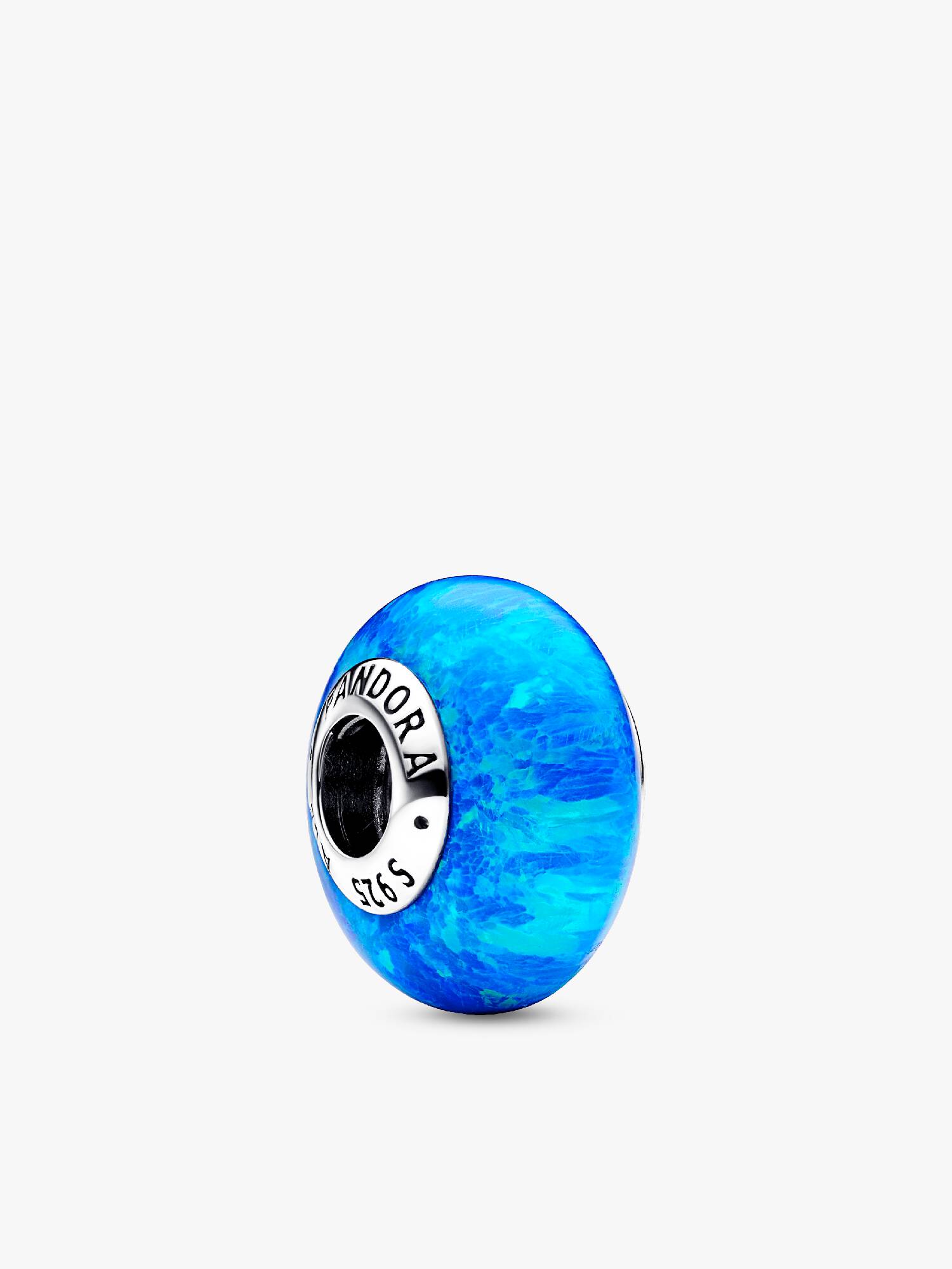 Charm Océano azul intenso opalescente Pandora Plata Esterlina