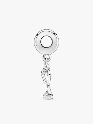 Charm colgante de Estetoscopio en forma de corazón