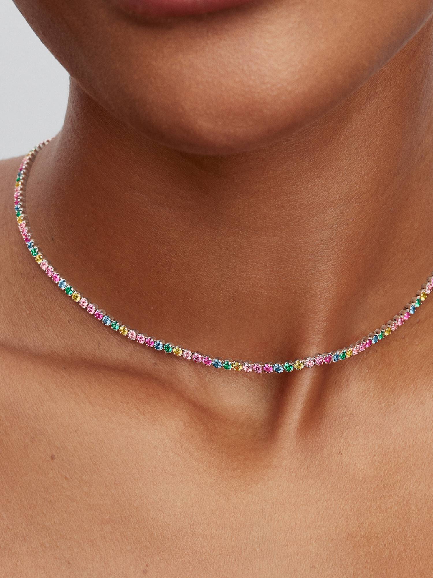 Collar de Tenis Arcoiris 