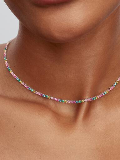 Collar de Tenis Arcoiris