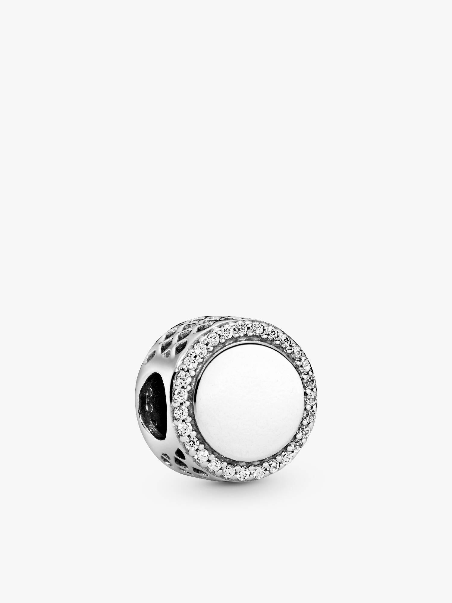 Charm Redondo Blanco Talla única