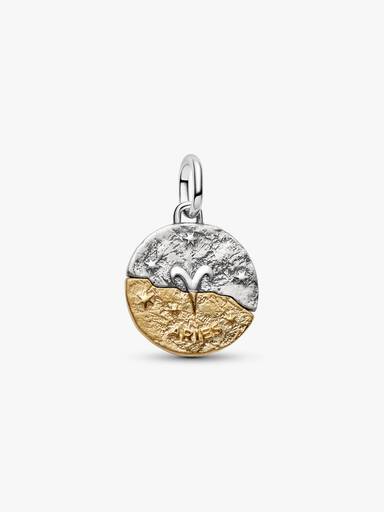 Charm medallón Colgante Signo del Zodiaco Aries