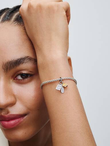 Charm Colgante Triple Amistad Talla única