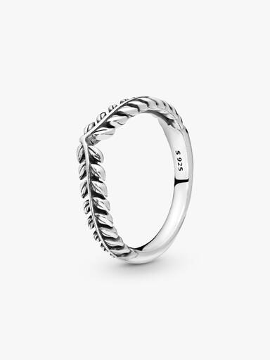 Anillo Hueso de los deseos Granos de trigo