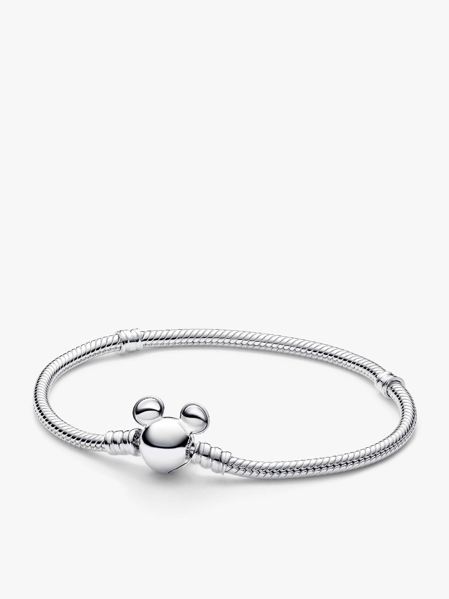 Brazalete Pandora Moments Cadena de Serpiente con Cierre Mickey Mouse de Disney