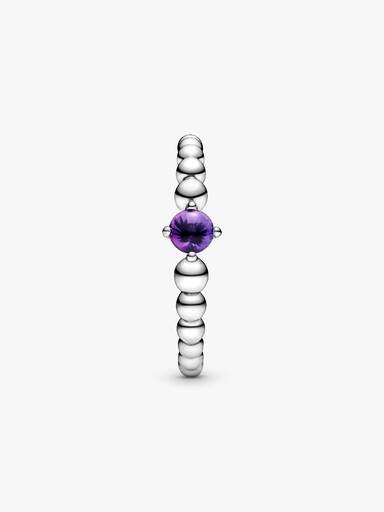 Anillo de Cuentas Violeta