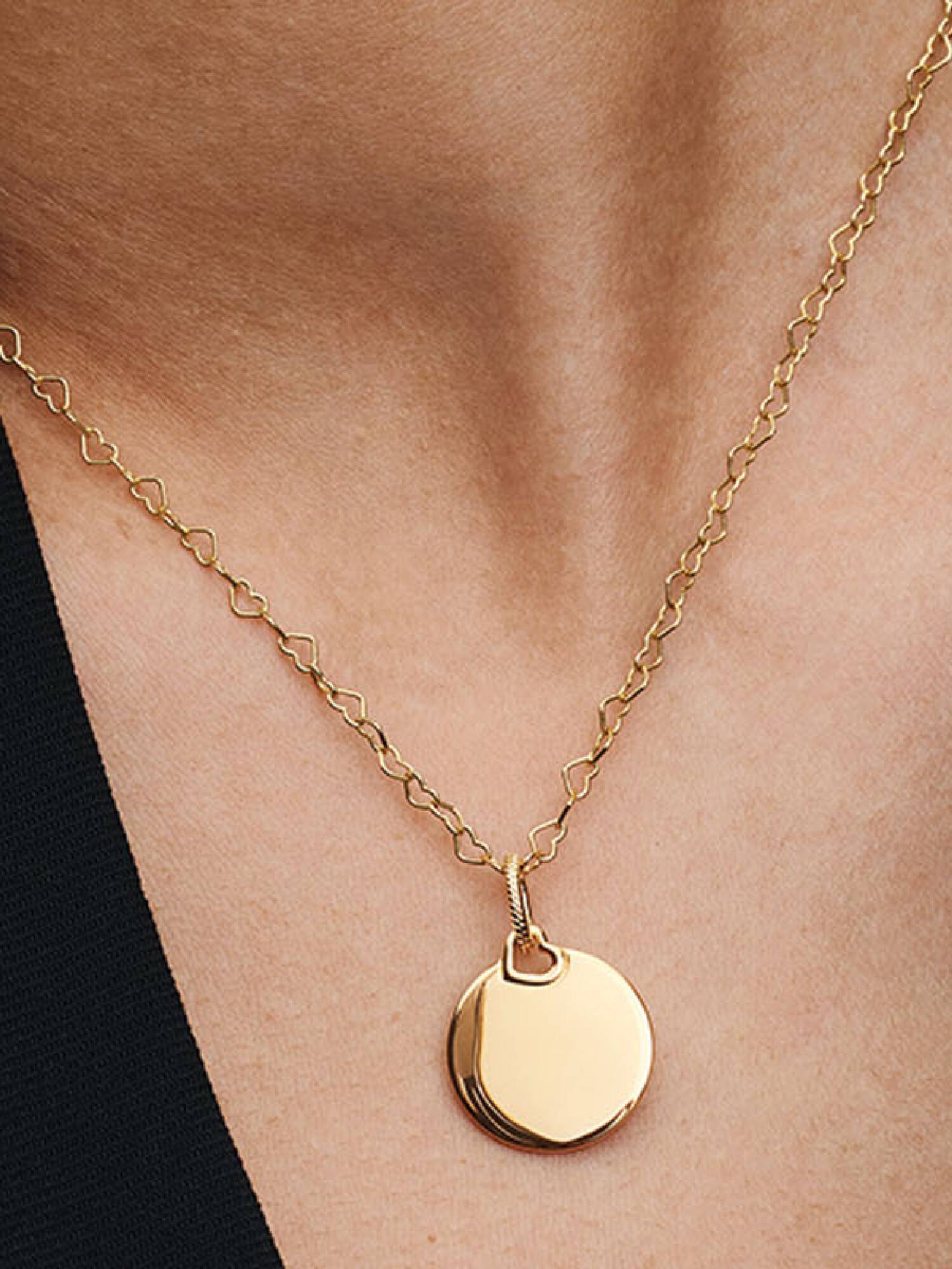 Charm colgante placa redonda grabable