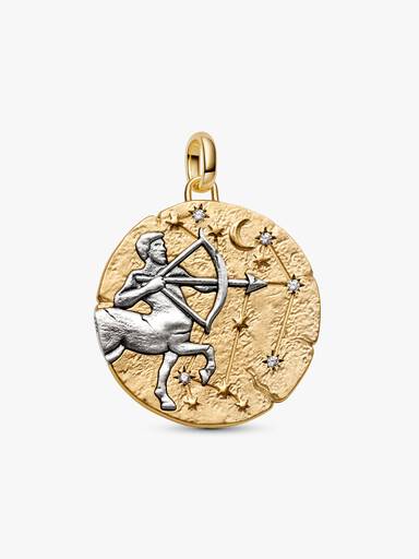 Charm Medallón del Signo del Zodiaco Sagitario